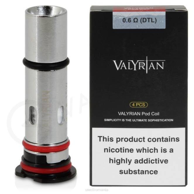 0,6 ohmi dtl L00F34 - UWELL vape price - UWELL VALYRIAN bobine de înlocuire a podului (pachet de 4)