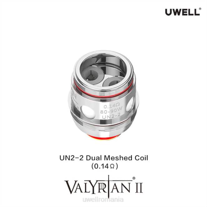 un2 dual mesh 0.14ohm L00F29 - UWELL store - UWELL VALYRIAN 2 bobine de schimb (pachet de 2)