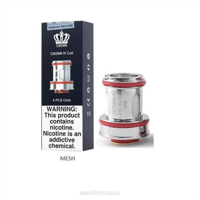 un2 dual mesh 0.23ohm L00F184 - UWELL vape price - UWELL CROWN 4 bobine de schimb (pachet de 4)