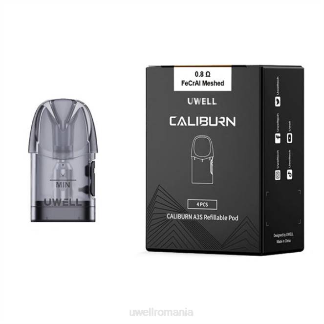 0,8 ohmi 2 L00F19 - UWELL store - UWELL CALIBURN A3 păstăi de înlocuire | pachet de 4