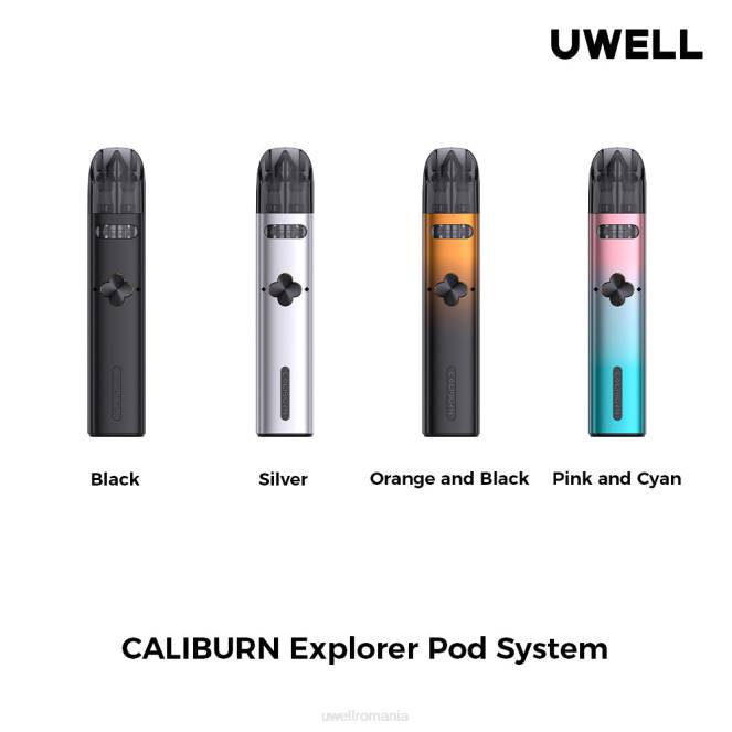 portocaliu/negru L00F166 - UWELL Bucharest - UWELL CALIBURN EXPLORER kit (sistem pod)