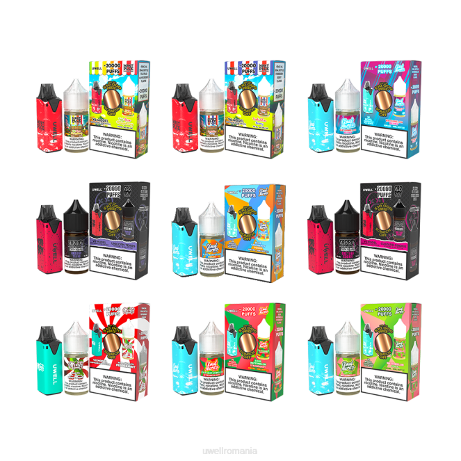 clr: albastru/flv: pepene acru căpșuni 50mg L00F204 - UWELL vape price - UWELL V6 dispozitiv de unică folosință + daddy\'s vapor 30ml suc - pachet colab